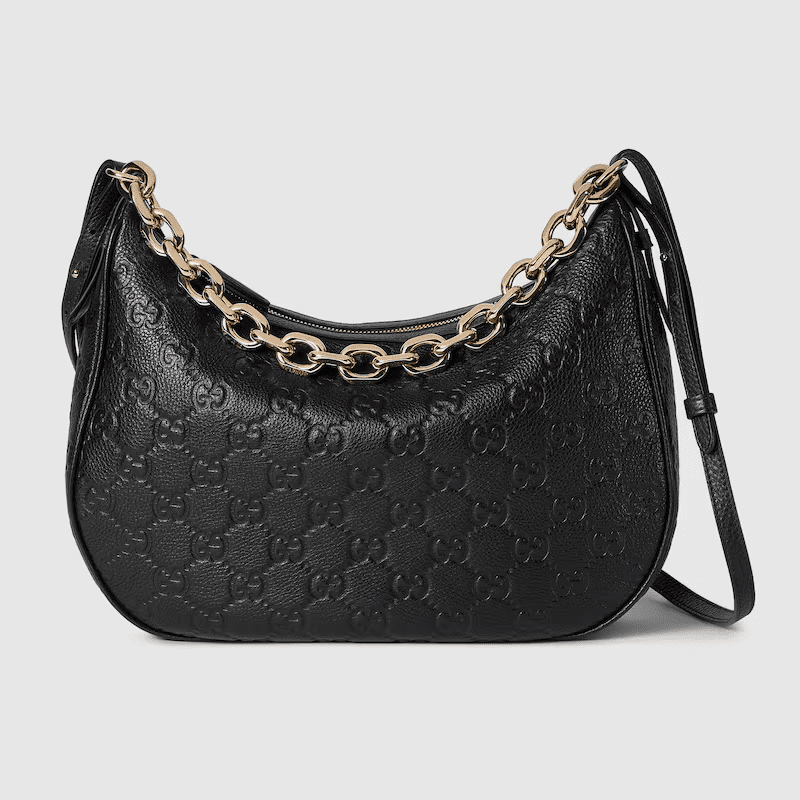 GG EMBLEM LARGE SHOULDER BAG